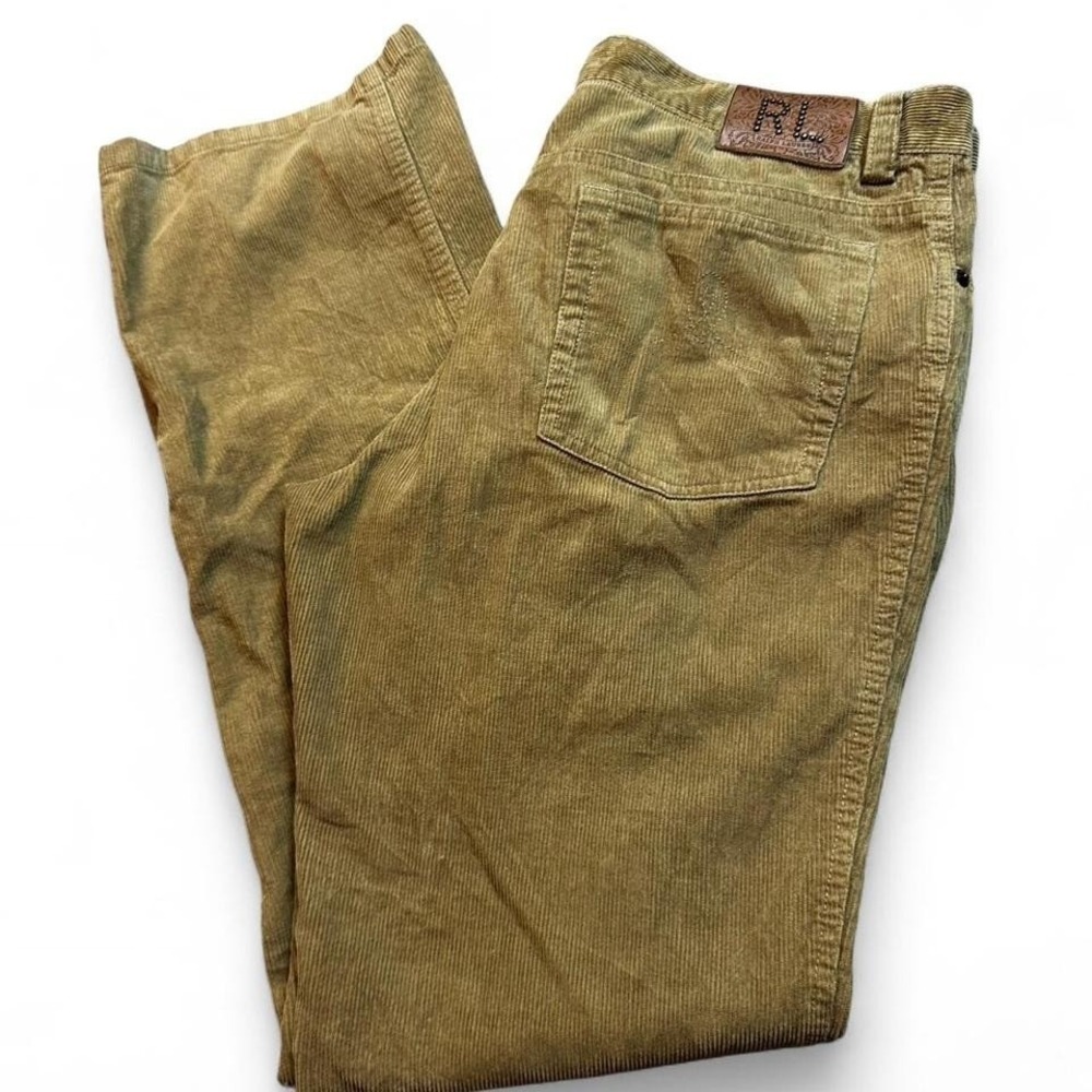 Vintage Ralph Lauren brown‎ corduroy women's preppy casual pants size 14